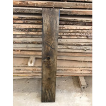 Altholz-Stil, rustikal, antik, Balken, Bohle, Eiche, schwarz (BLACK) geölt, Massivholz, 120x20x3,5cm